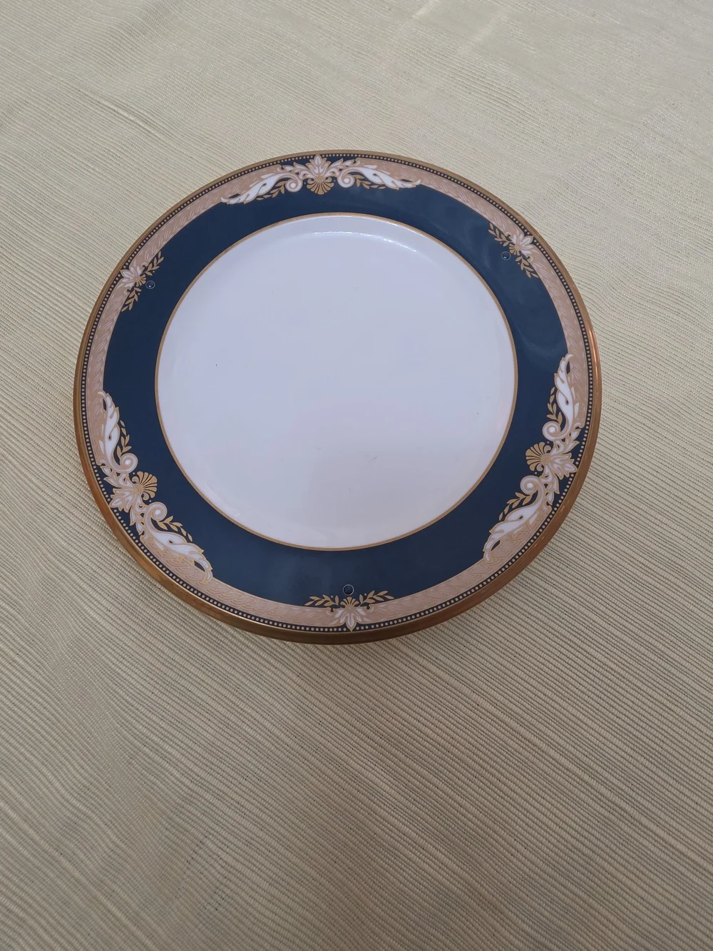 Blue and Gold Porcelain Dinner Plate - Home Dining